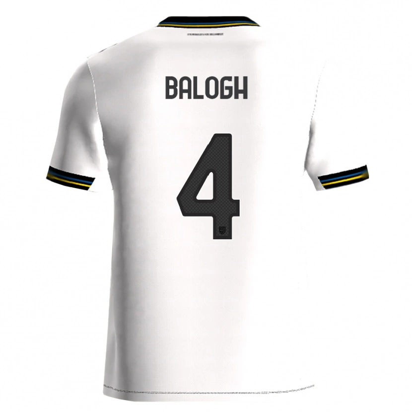 Danxen Niño Camiseta Botond Balogh #4 Blanco Negro 1ª Equipación 2025/26 La Camisa México
