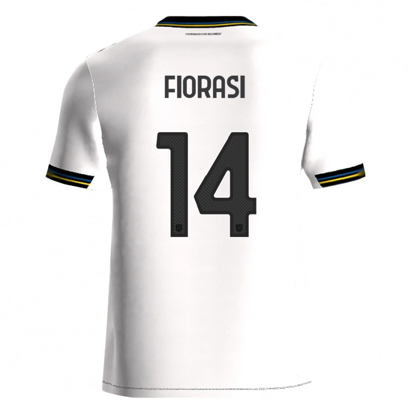 Danxen Niño Camiseta Pietro Fiorasi #14 Blanco Negro 1ª Equipación 2025/26 La Camisa México