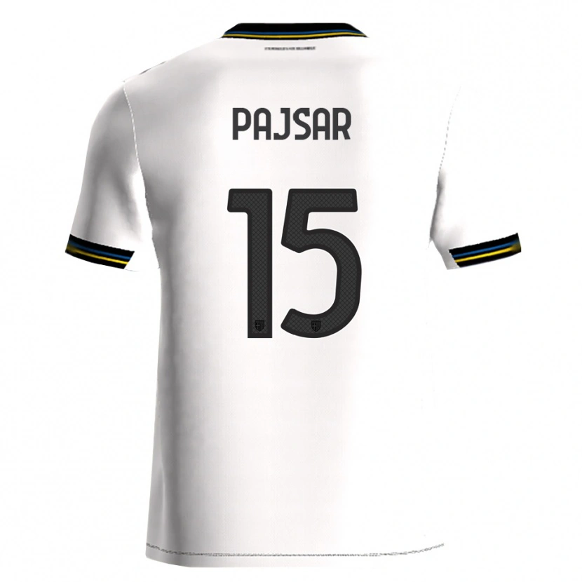 Danxen Niño Camiseta Karlo Pajsar #15 Blanco Negro 1ª Equipación 2025/26 La Camisa México