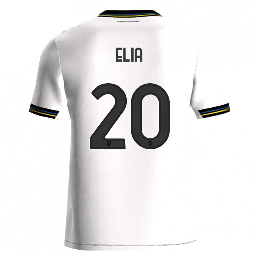 Danxen Niño Camiseta Alessandro Elia #20 Blanco Negro 1ª Equipación 2025/26 La Camisa México