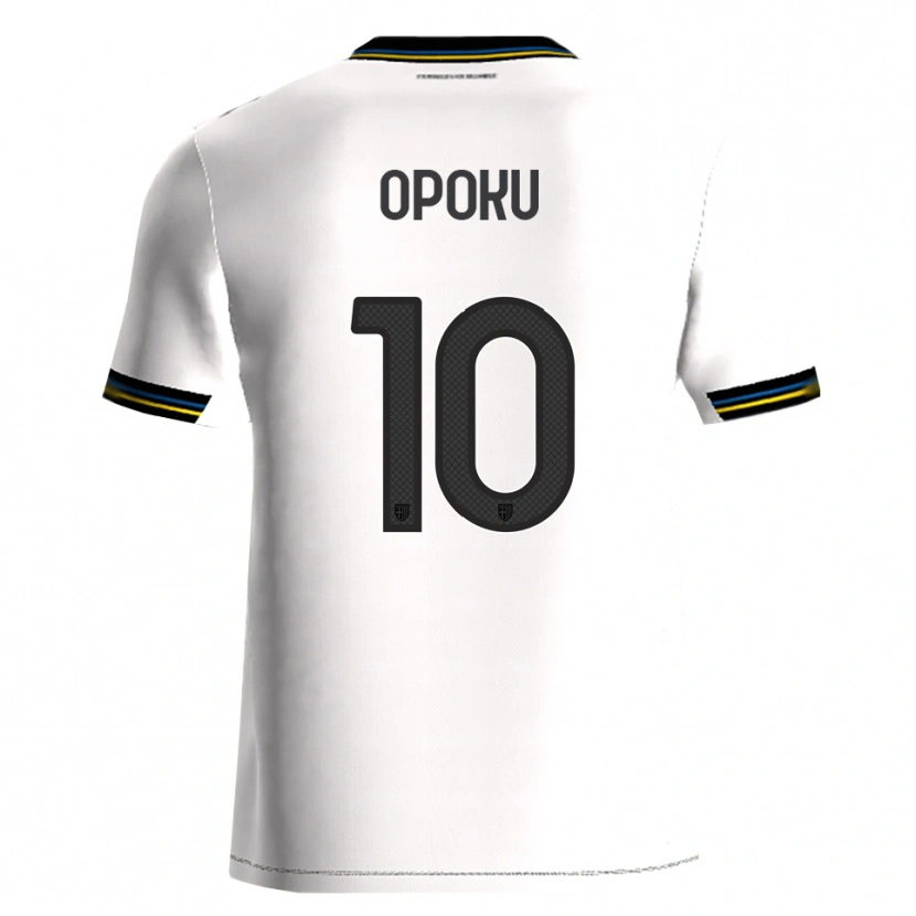 Danxen Niño Camiseta Mama Opoku #10 Blanco Negro 1ª Equipación 2025/26 La Camisa México