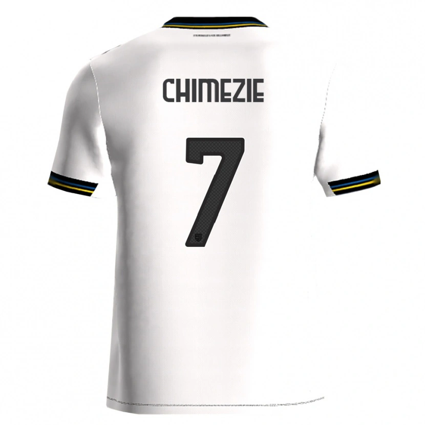 Danxen Niño Camiseta Giorgio Chimezie #7 Blanco Negro 1ª Equipación 2025/26 La Camisa México