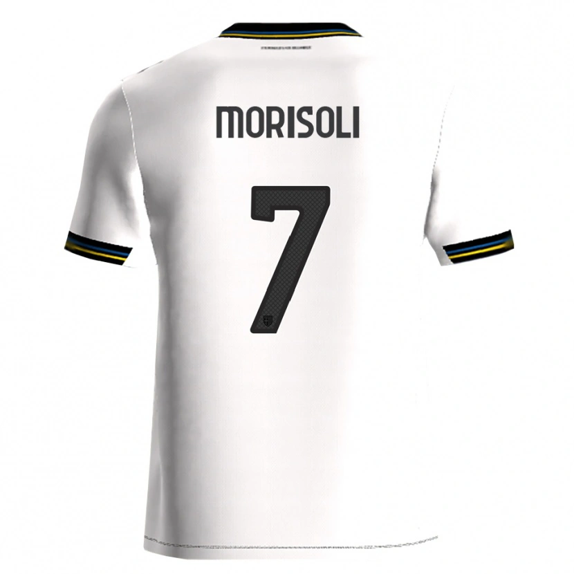 Danxen Niño Camiseta Gabriel Morisoli #7 Blanco Negro 1ª Equipación 2025/26 La Camisa México