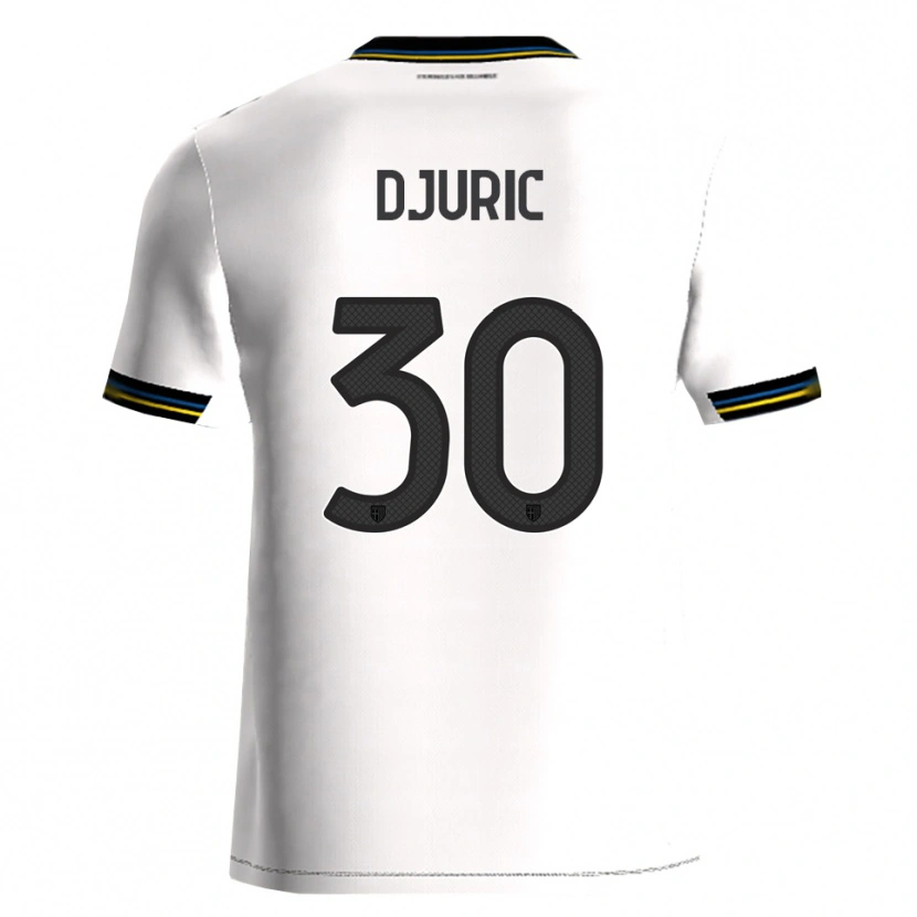 Danxen Niño Camiseta Milan Djuric #30 Blanco Negro 1ª Equipación 2025/26 La Camisa México