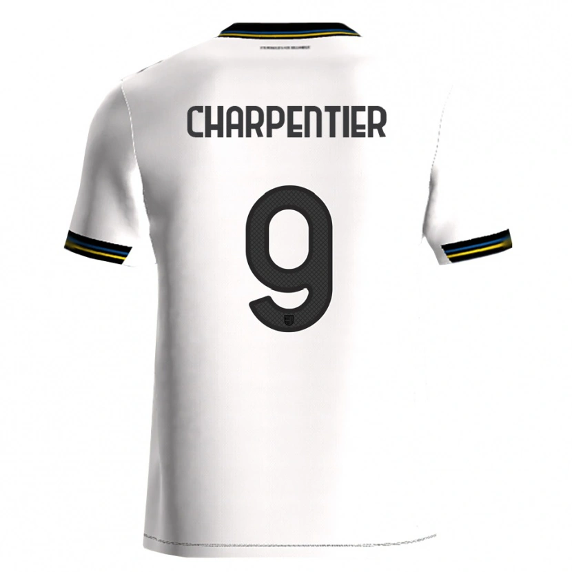Danxen Niño Camiseta Gabriel Charpentier #9 Blanco Negro 1ª Equipación 2025/26 La Camisa México
