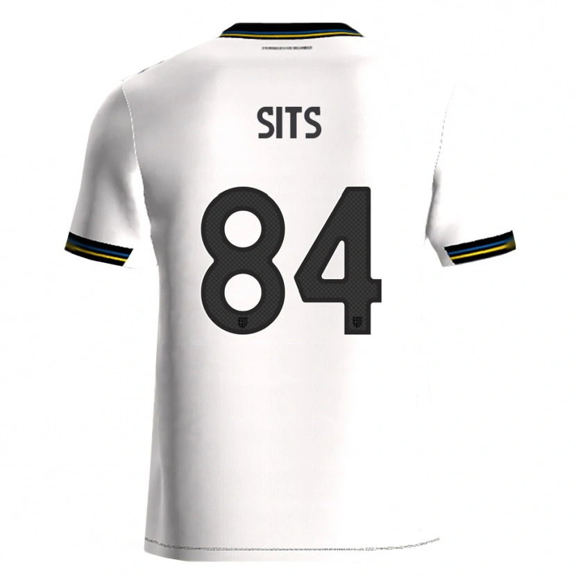 Danxen Niño Camiseta Dario Sits #84 Blanco Negro 1ª Equipación 2025/26 La Camisa México