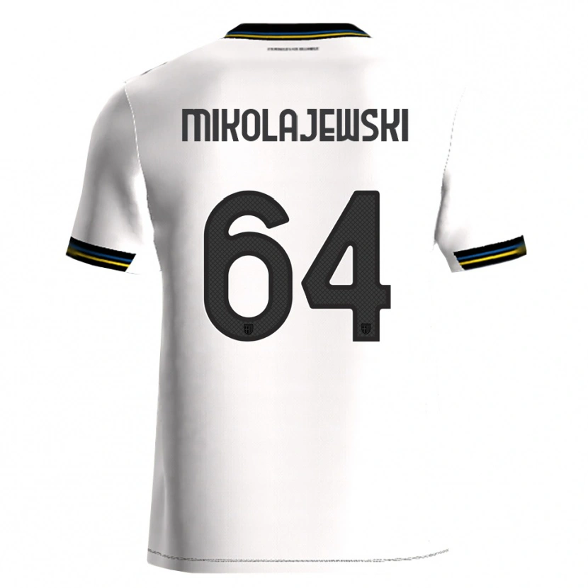 Danxen Niño Camiseta Daniel Mikolajewski #64 Blanco Negro 1ª Equipación 2025/26 La Camisa México