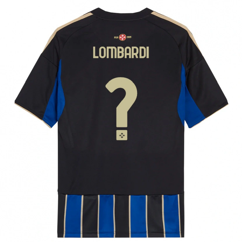 Danxen Niño Camiseta Samuele Lombardi #0 Negro Azul 1ª Equipación 2025/26 La Camisa México