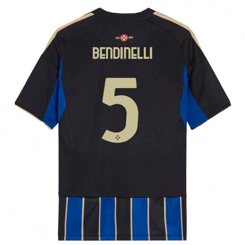 Danxen Niño Camiseta Louis Bendinelli #5 Negro Azul 1ª Equipación 2025/26 La Camisa México