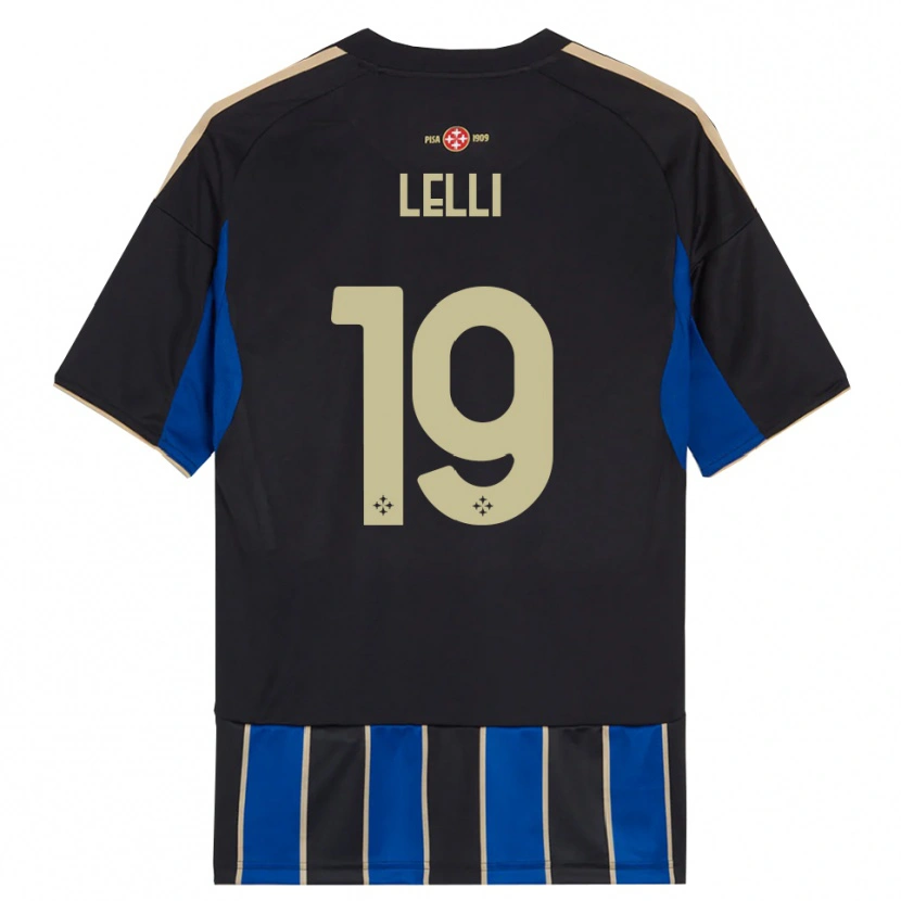 Danxen Niño Camiseta Roberto Lelli #19 Negro Azul 1ª Equipación 2025/26 La Camisa México