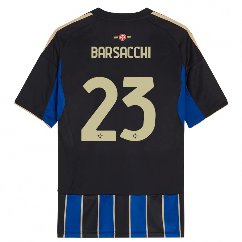 Danxen Niño Camiseta Cristian Barsacchi #23 Negro Azul 1ª Equipación 2025/26 La Camisa México