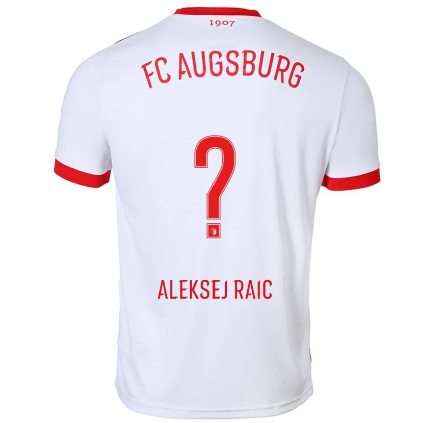 Danxen Niño Camiseta Neven Aleksej Raic #0 Blanco Rojo 1ª Equipación 2025/26 La Camisa México