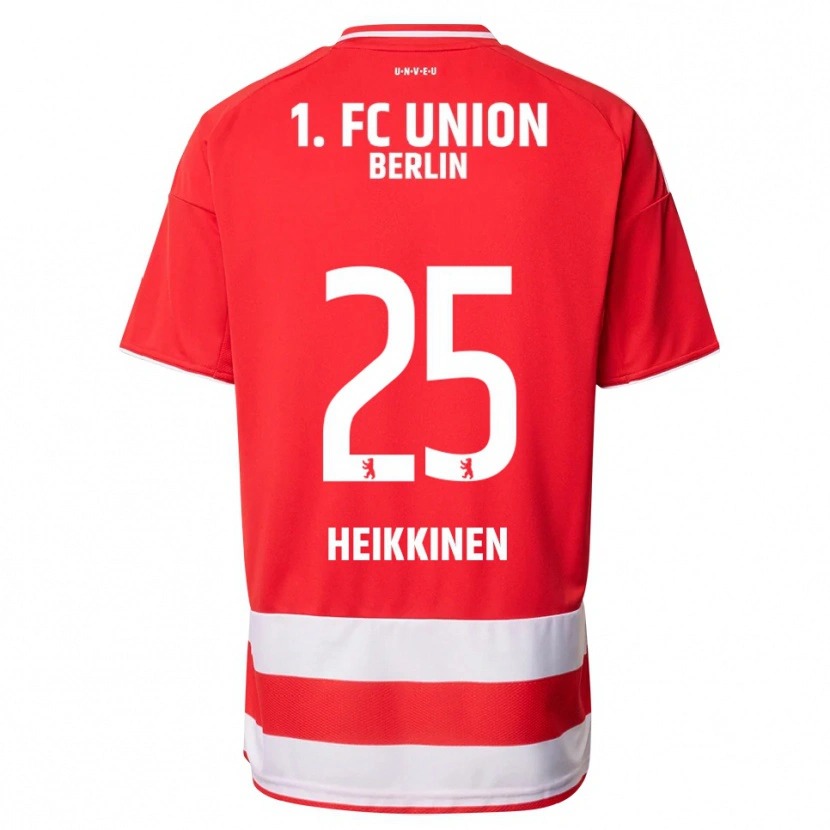 Danxen Niño Camiseta Ida Heikkinen #25 Rojo Blanco 1ª Equipación 2025/26 La Camisa México