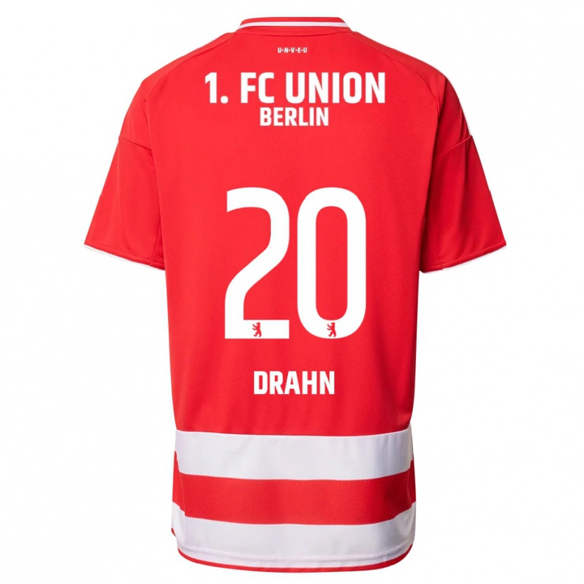 Danxen Niño Camiseta Mika Drahn #20 Rojo Blanco 1ª Equipación 2025/26 La Camisa México