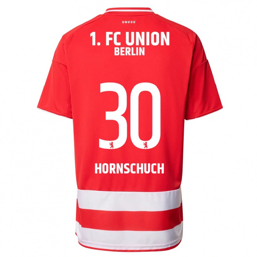 Danxen Niño Camiseta Sarah Hornschuch #30 Rojo Blanco 1ª Equipación 2025/26 La Camisa México