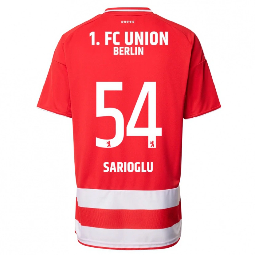Danxen Niño Camiseta Defne Sarıoğlu #54 Rojo Blanco 1ª Equipación 2025/26 La Camisa México
