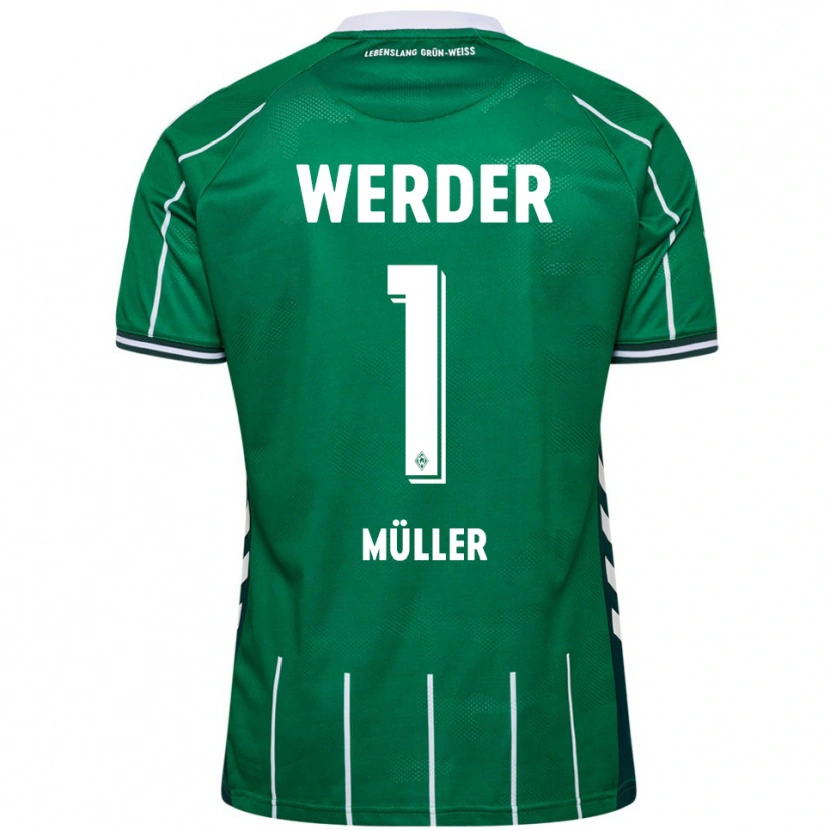 Danxen Niño Camiseta Vincent Müller #1 Verde Blanco 1ª Equipación 2025/26 La Camisa México