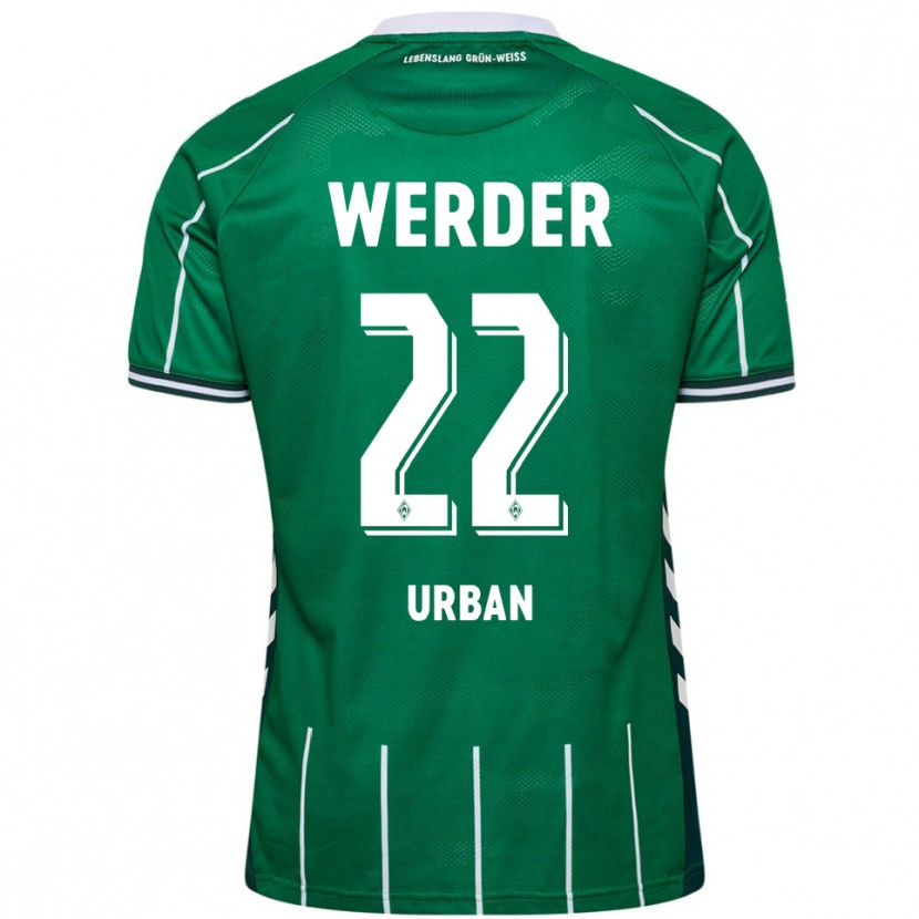 Danxen Niño Camiseta Linus Urban #22 Verde Blanco 1ª Equipación 2025/26 La Camisa México