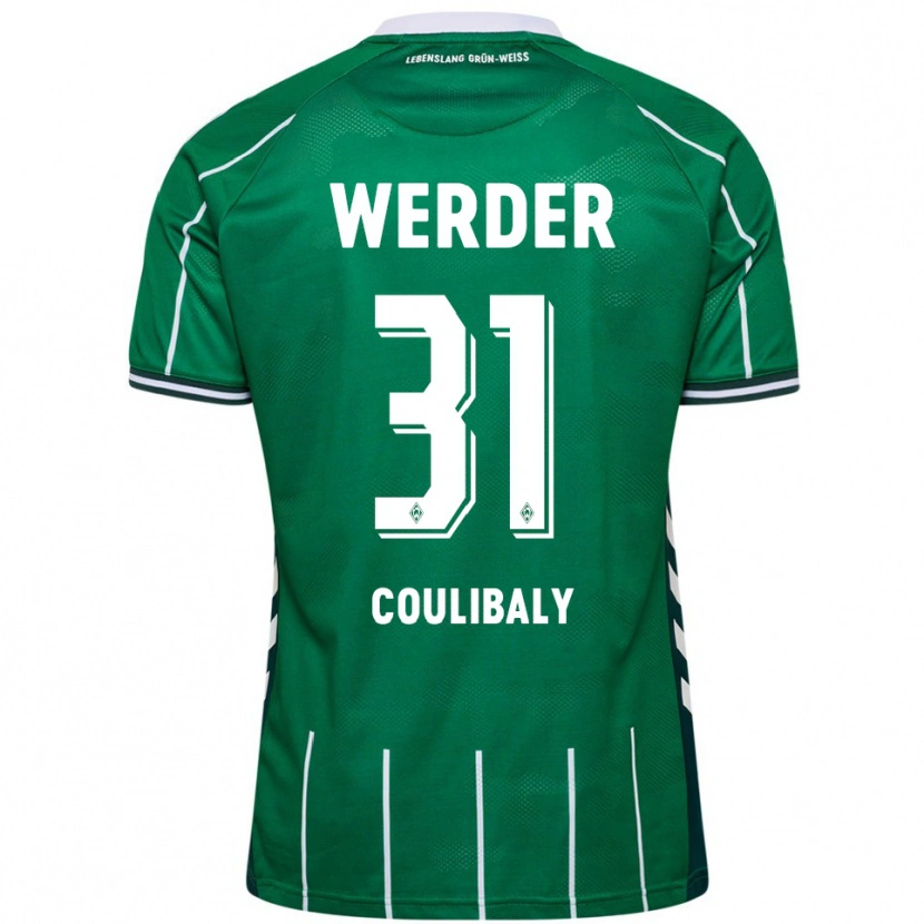 Danxen Niño Camiseta Karim Coulibaly #31 Verde Blanco 1ª Equipación 2025/26 La Camisa México