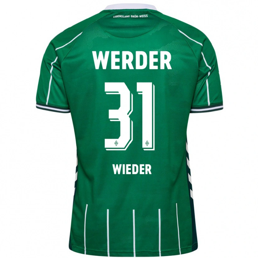 Danxen Niño Camiseta Verena Wieder #31 Verde Blanco 1ª Equipación 2025/26 La Camisa México