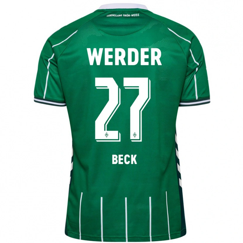 Danxen Niño Camiseta Sharon Beck #27 Verde Blanco 1ª Equipación 2025/26 La Camisa México