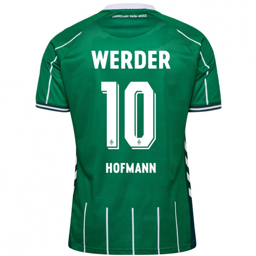 Danxen Niño Camiseta Justin Hofmann #10 Verde Blanco 1ª Equipación 2025/26 La Camisa México