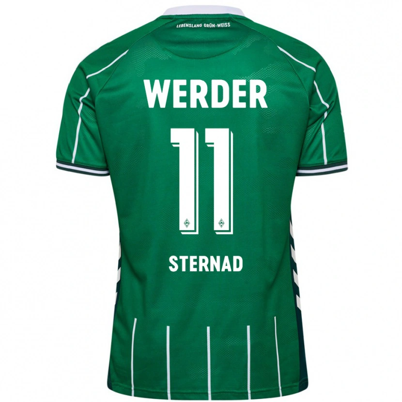 Danxen Niño Camiseta Maja Sternad #11 Verde Blanco 1ª Equipación 2025/26 La Camisa México