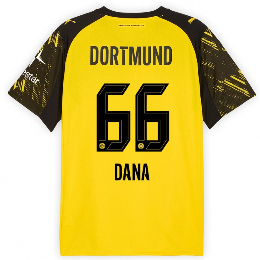 Danxen Niño Camiseta Bleckmann Dana #66 Amarillo Negro 1ª Equipación 2025/26 La Camisa México