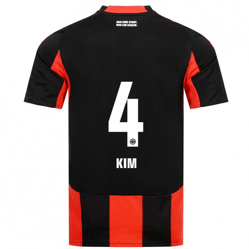 Danxen Niño Camiseta Yoon-Do Kim #4 Negro Rojo 1ª Equipación 2025/26 La Camisa México