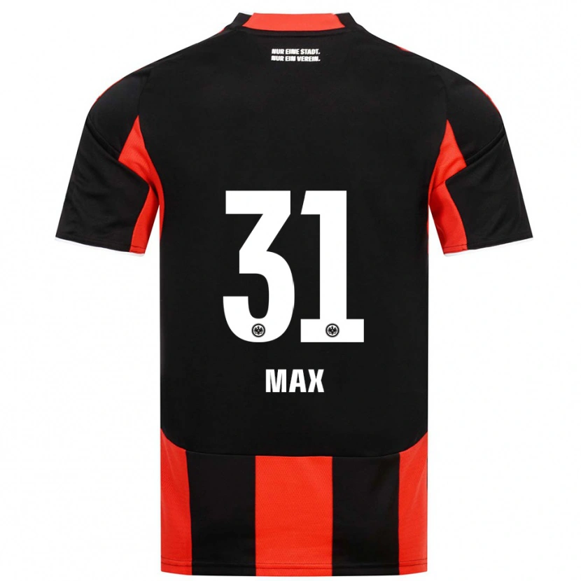 Danxen Niño Camiseta Philipp Max #31 Negro Rojo 1ª Equipación 2025/26 La Camisa México