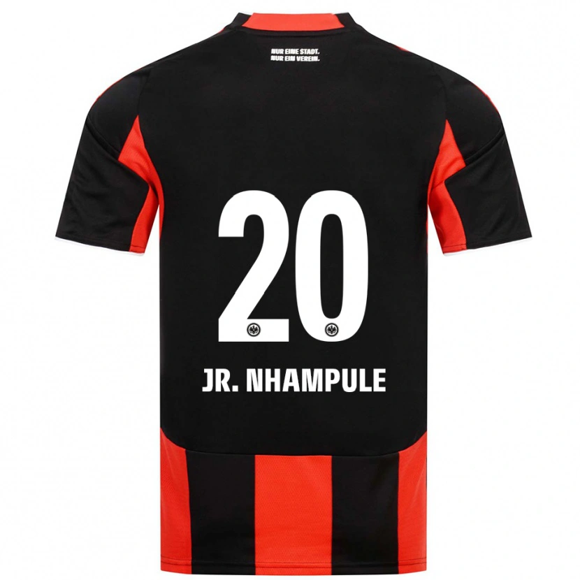 Danxen Niño Camiseta Junior Nhampule #20 Negro Rojo 1ª Equipación 2025/26 La Camisa México