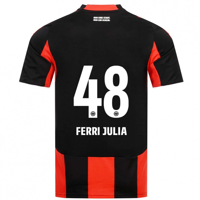 Danxen Niño Camiseta Nacho Ferri #48 Negro Rojo 1ª Equipación 2025/26 La Camisa México