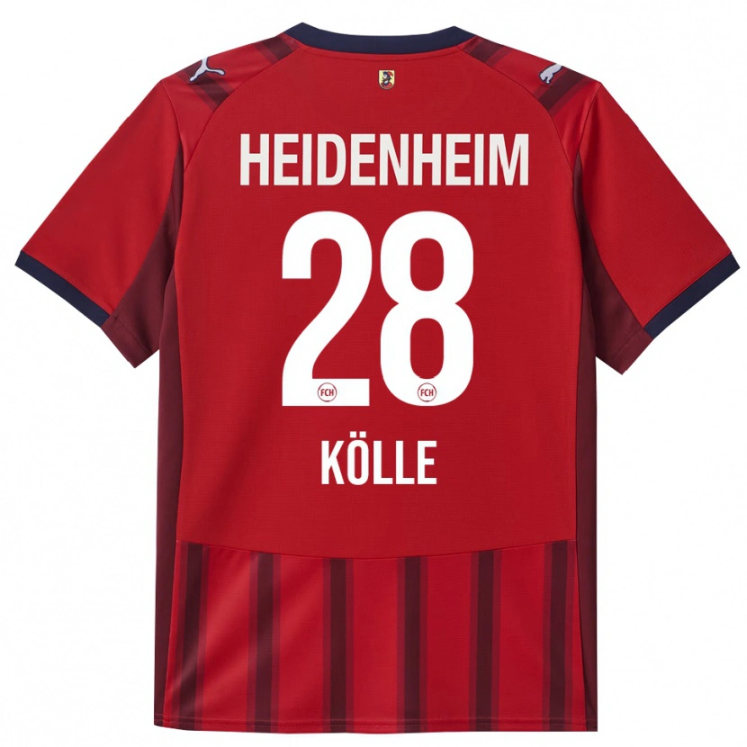Danxen Niño Camiseta Adam Kölle #28 Rojo Marino 1ª Equipación 2025/26 La Camisa México
