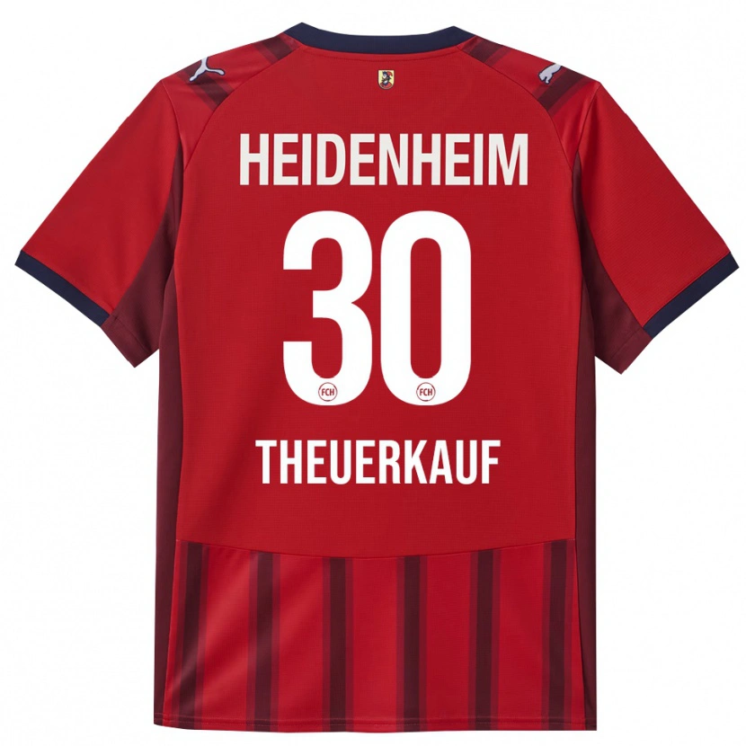 Danxen Niño Camiseta Norman Theuerkauf #30 Rojo Marino 1ª Equipación 2025/26 La Camisa México