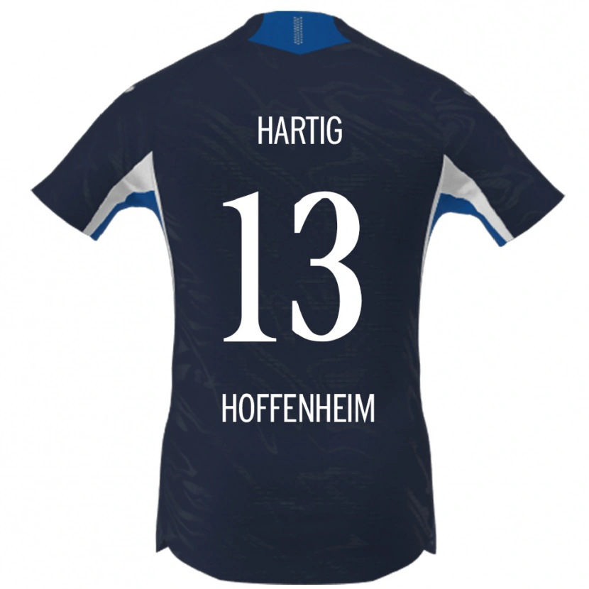 Danxen Niño Camiseta Isabella Hartig #13 Marino Blanco 1ª Equipación 2025/26 La Camisa México