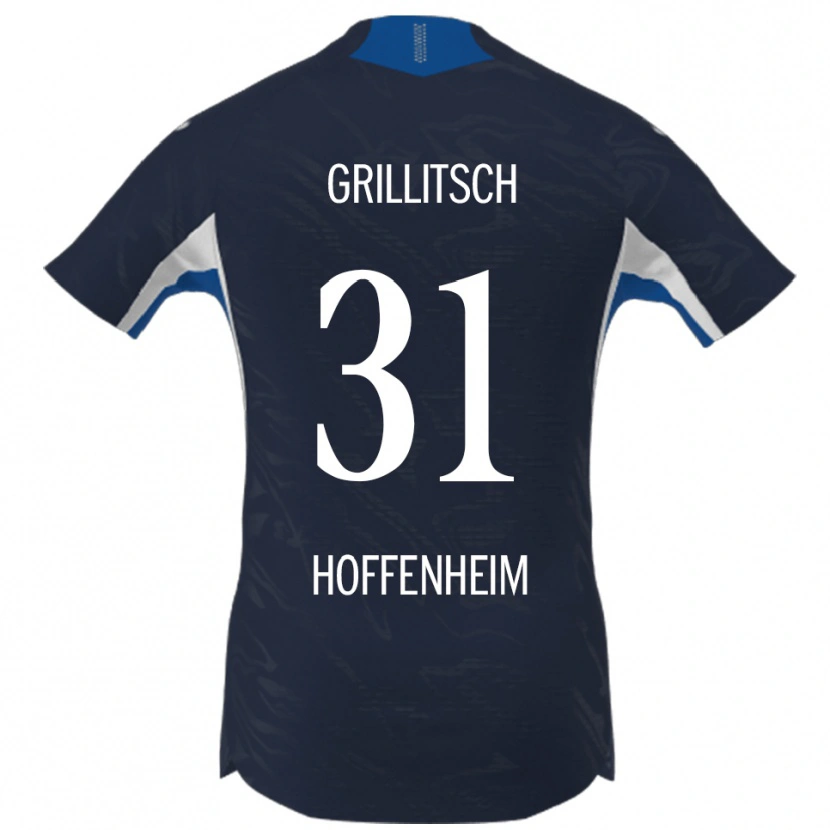 Danxen Niño Camiseta Florian Grillitsch #31 Marino Blanco 1ª Equipación 2025/26 La Camisa México