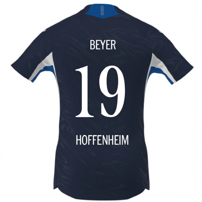 Danxen Niño Camiseta Julian Beyer #19 Marino Blanco 1ª Equipación 2025/26 La Camisa México