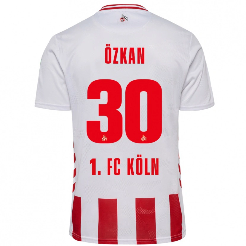 Danxen Niño Camiseta Mikail Özkan #30 Blanco Rojo 1ª Equipación 2025/26 La Camisa México