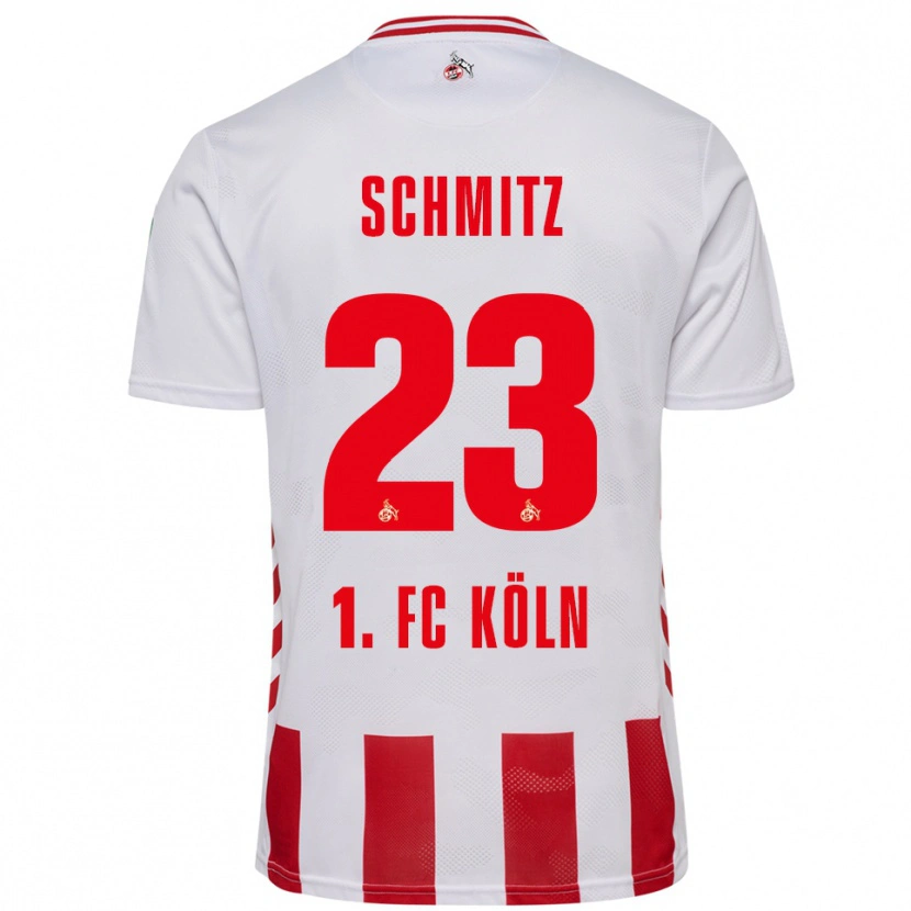 Danxen Niño Camiseta Timo Schmitz #23 Blanco Rojo 1ª Equipación 2025/26 La Camisa México