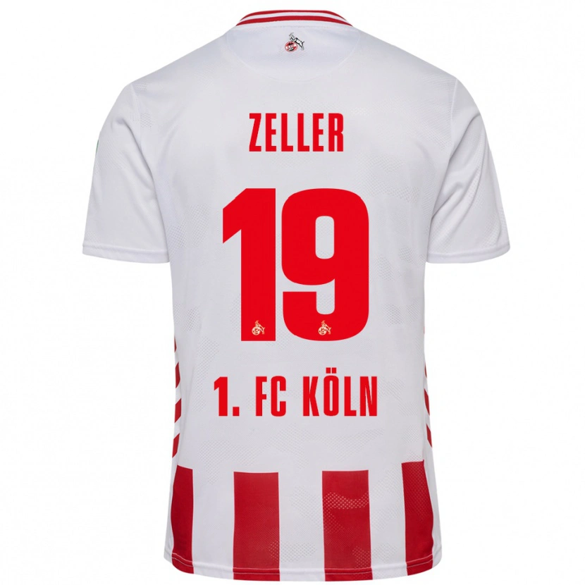 Danxen Niño Camiseta Dóra Zeller #19 Blanco Rojo 1ª Equipación 2025/26 La Camisa México