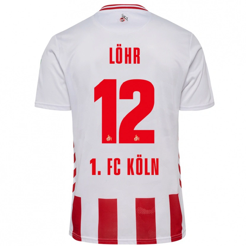 Danxen Niño Camiseta Max Löhr #12 Blanco Rojo 1ª Equipación 2025/26 La Camisa México