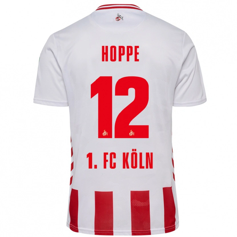 Danxen Niño Camiseta Paula Hoppe #12 Blanco Rojo 1ª Equipación 2025/26 La Camisa México