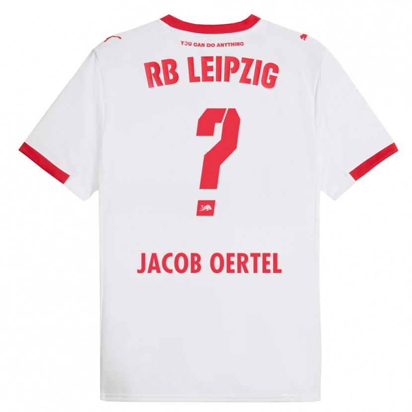Danxen Niño Camiseta Paul Jacob Oertel #0 Blanco Rojo 1ª Equipación 2025/26 La Camisa México