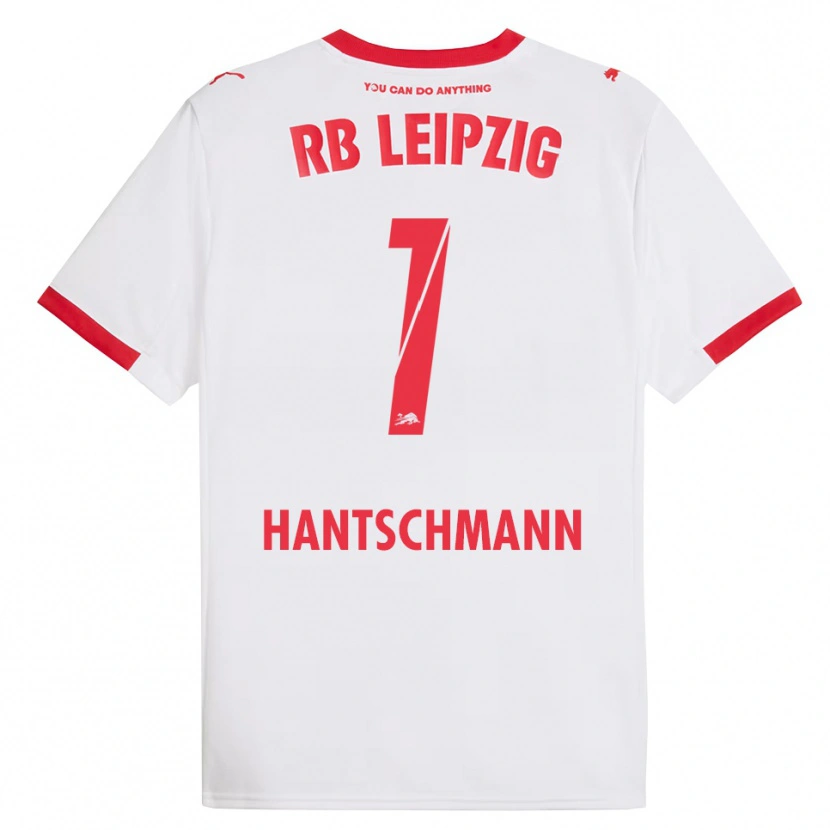 Danxen Niño Camiseta Franz Hantschmann #1 Blanco Rojo 1ª Equipación 2025/26 La Camisa México