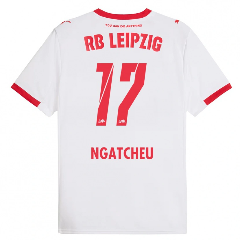 Danxen Niño Camiseta Yohan Ngatcheu #17 Blanco Rojo 1ª Equipación 2025/26 La Camisa México