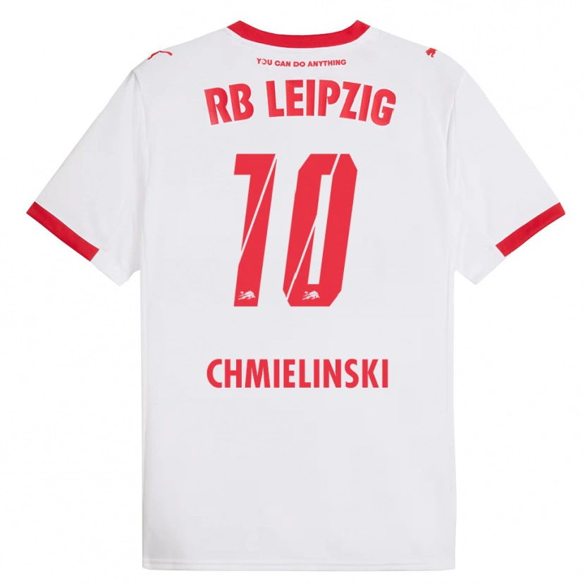 Danxen Niño Camiseta Gina Chmielinski #10 Blanco Rojo 1ª Equipación 2025/26 La Camisa México