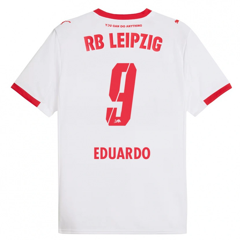 Danxen Niño Camiseta Yannick Eduardo #9 Blanco Rojo 1ª Equipación 2025/26 La Camisa México