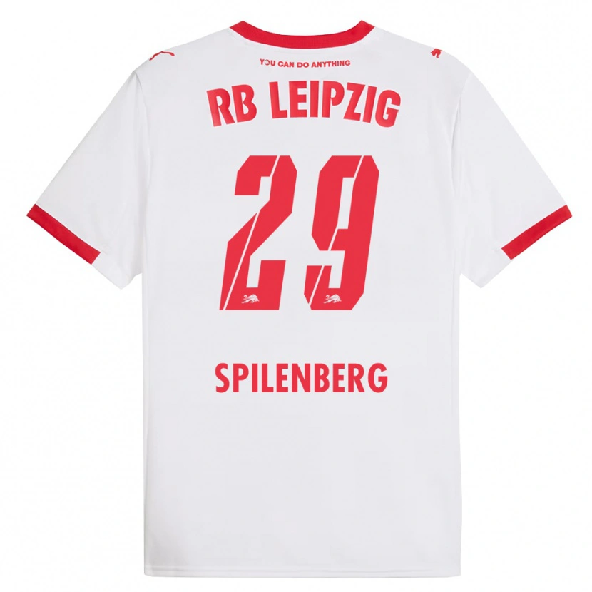 Danxen Niño Camiseta Maja Spilenberg #29 Blanco Rojo 1ª Equipación 2025/26 La Camisa México