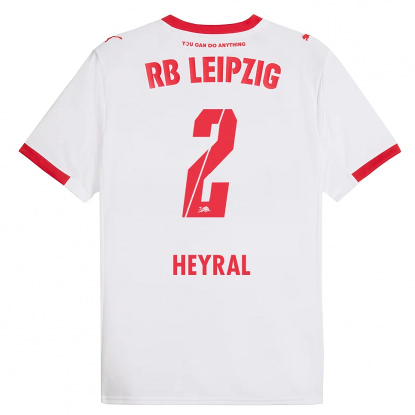 Danxen Niño Camiseta Neo Heyral #2 Blanco Rojo 1ª Equipación 2025/26 La Camisa México