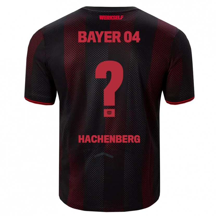 Danxen Niño Camiseta Merlin Hachenberg #0 Negro Rojo 1ª Equipación 2025/26 La Camisa México